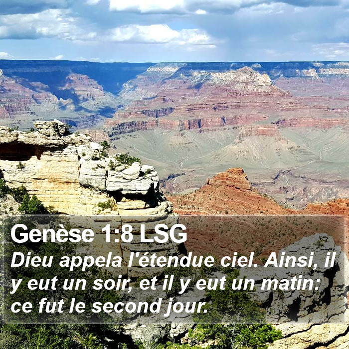 Genèse 1:8 LSG Bible Study