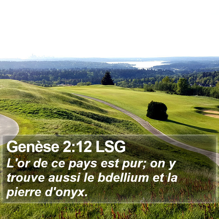 Genèse 2:12 LSG Bible Study