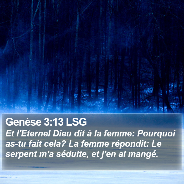Genèse 3:13 LSG Bible Study