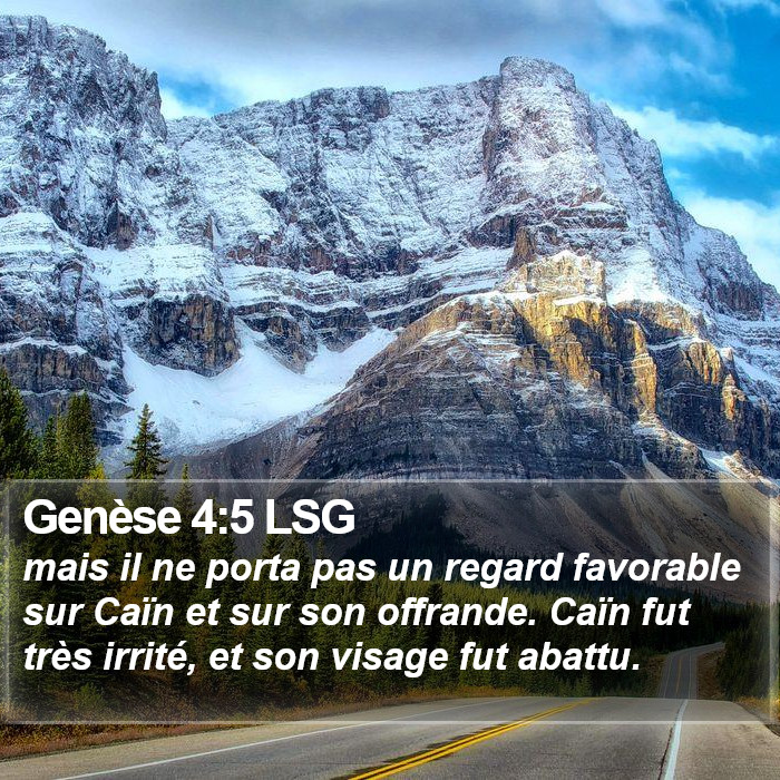 Genèse 4:5 LSG Bible Study