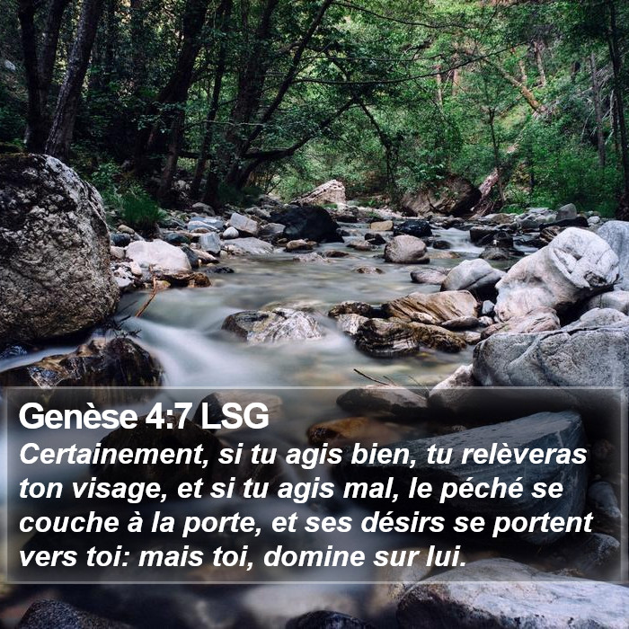 Genèse 4:7 LSG Bible Study