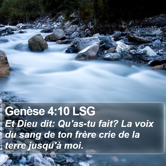 Genèse 4:10 LSG Bible Study