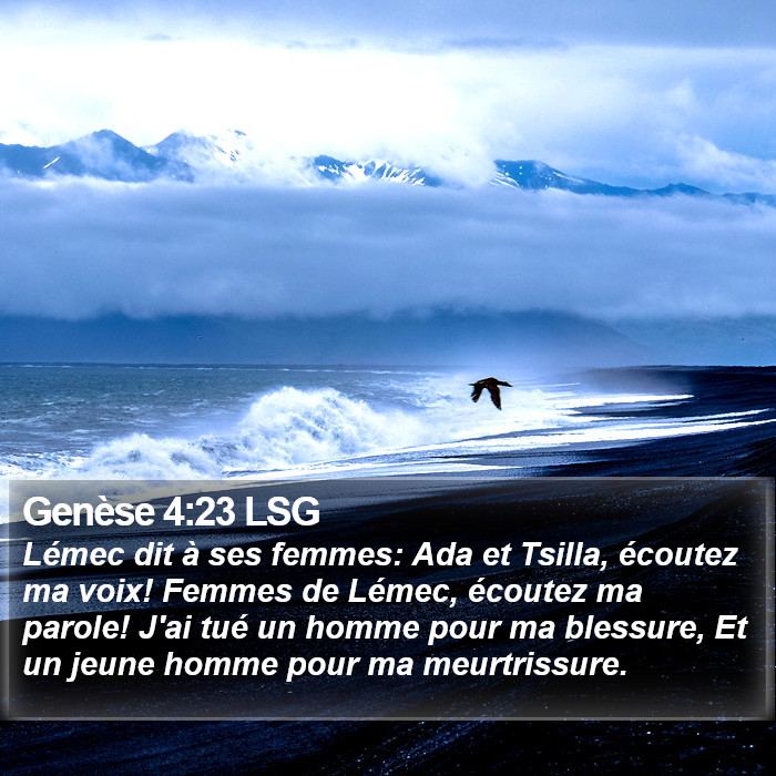 Genèse 4:23 LSG Bible Study