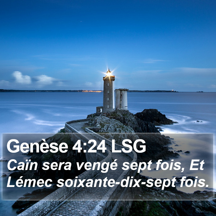 Genèse 4:24 LSG Bible Study