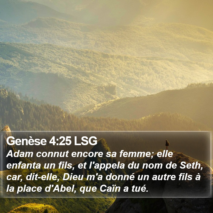 Genèse 4:25 LSG Bible Study