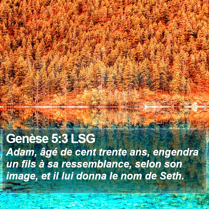 Genèse 5:3 LSG Bible Study