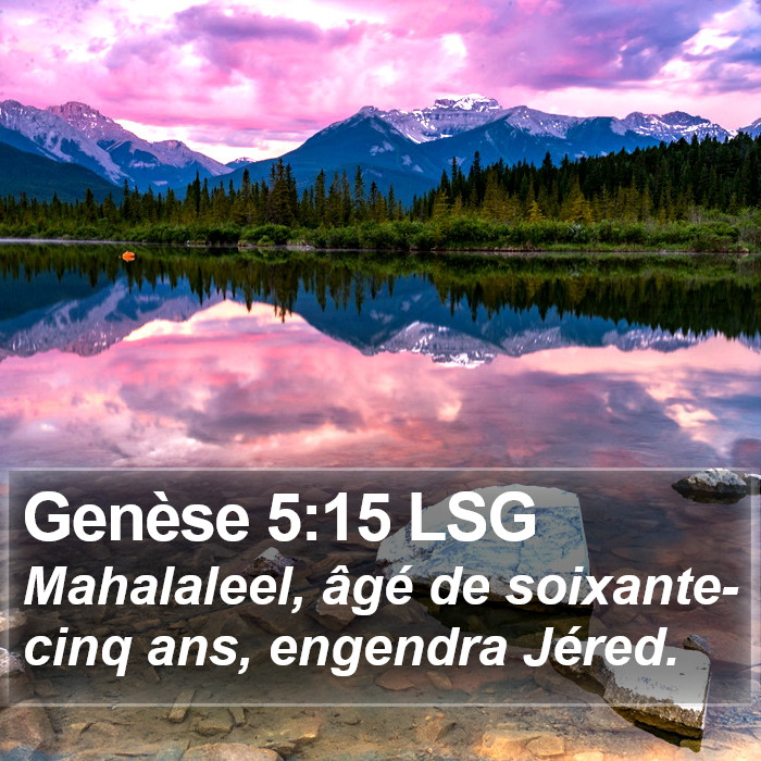 Genèse 5:15 LSG Bible Study