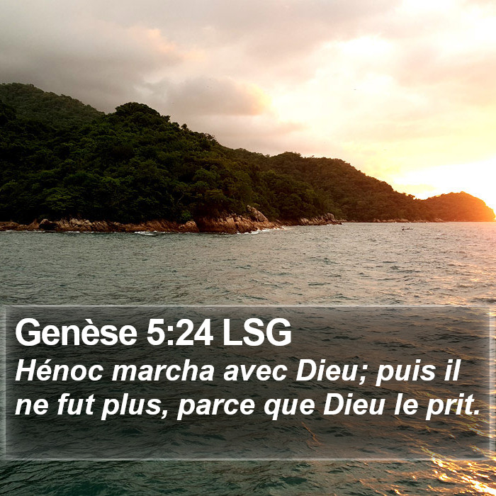 Genèse 5:24 LSG Bible Study