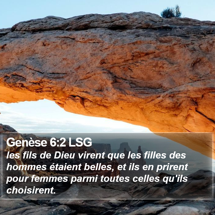 Genèse 6:2 LSG Bible Study