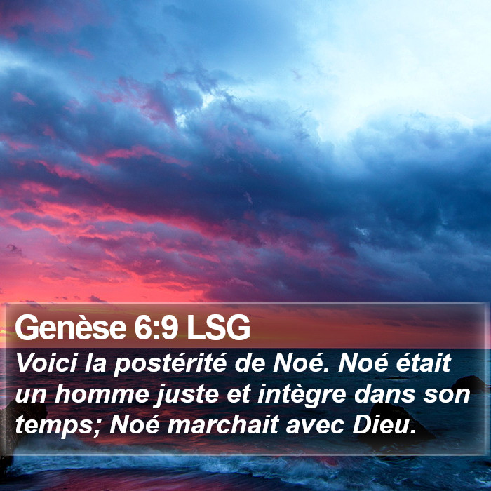 Genèse 6:9 LSG Bible Study