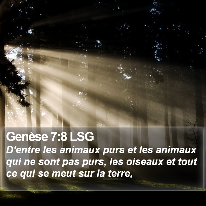 Genèse 7:8 LSG Bible Study