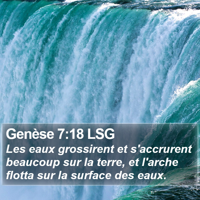 Genèse 7:18 LSG Bible Study