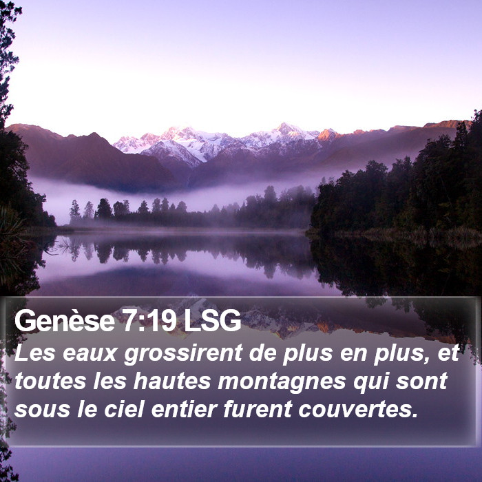Genèse 7:19 LSG Bible Study
