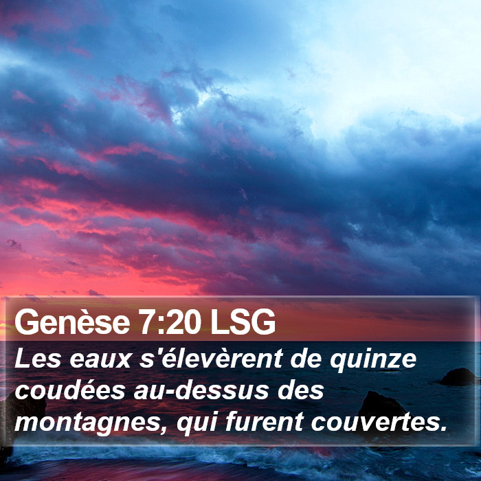 Genèse 7:20 LSG Bible Study