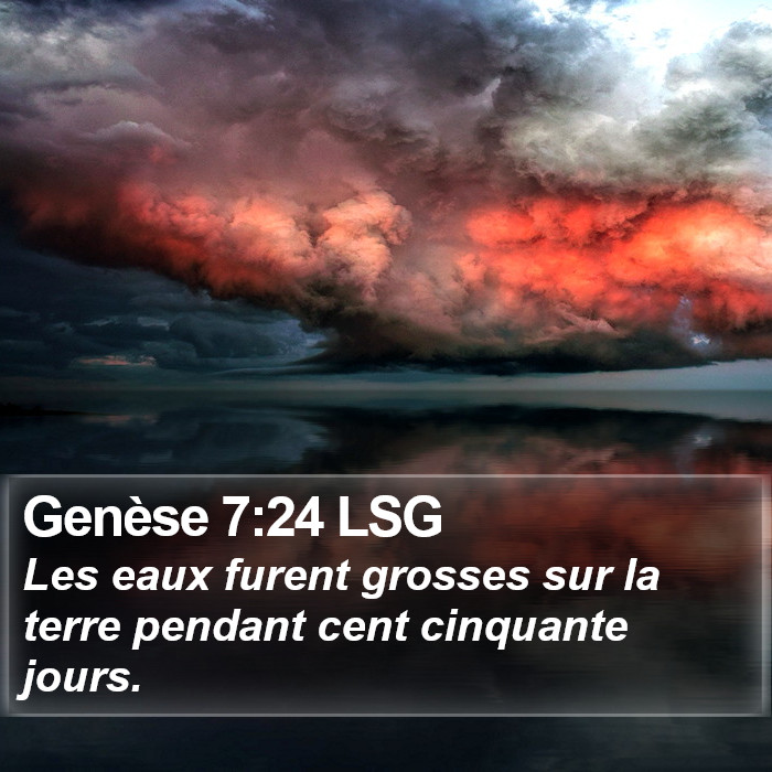 Genèse 7:24 LSG Bible Study