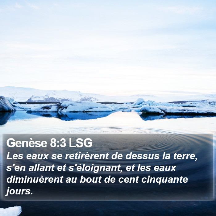 Genèse 8:3 LSG Bible Study