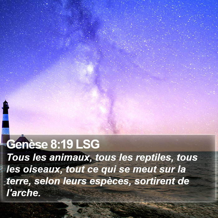 Genèse 8:19 LSG Bible Study