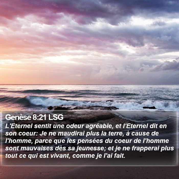 Genèse 8:21 LSG Bible Study