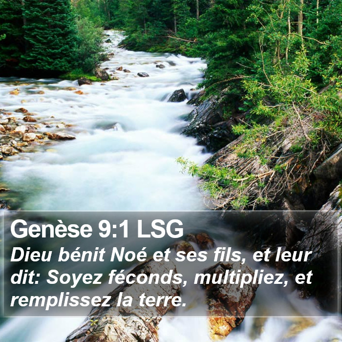 Genèse 9:1 LSG Bible Study