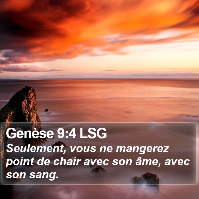 Genèse 9:4 LSG Bible Study