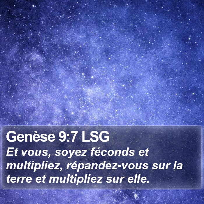 Genèse 9:7 LSG Bible Study