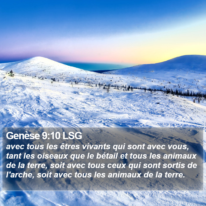 Genèse 9:10 LSG Bible Study