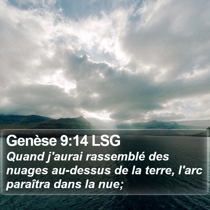 Genèse 9:14 LSG Bible Study