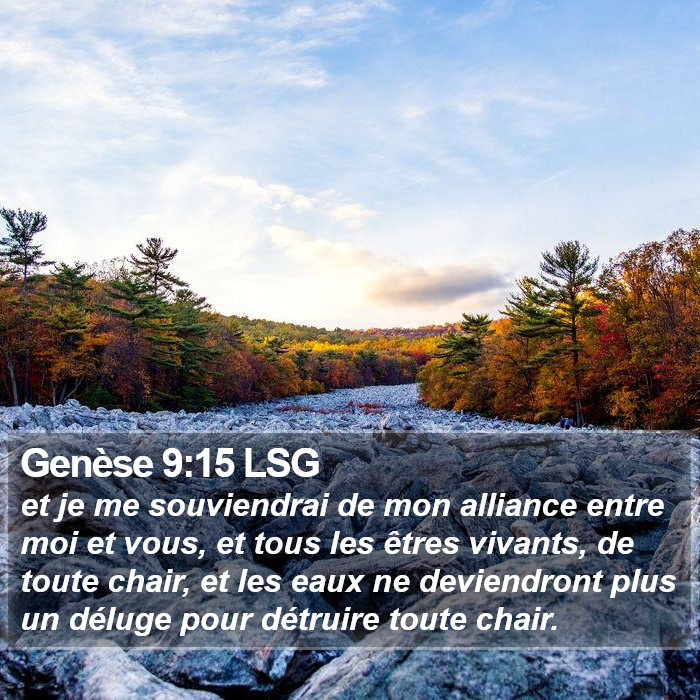 Genèse 9:15 LSG Bible Study