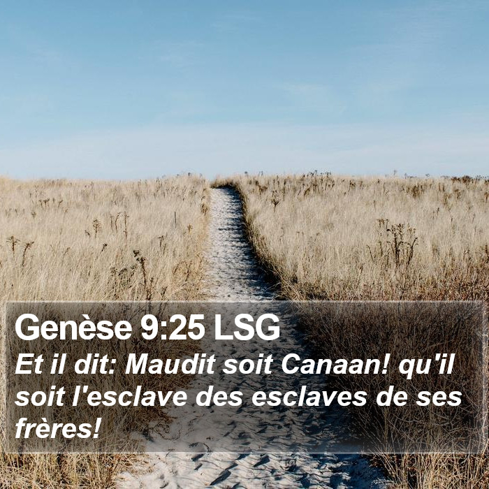 Genèse 9:25 LSG Bible Study