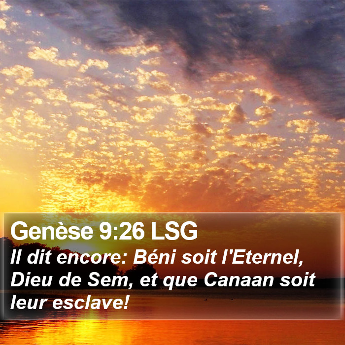 Genèse 9:26 LSG Bible Study