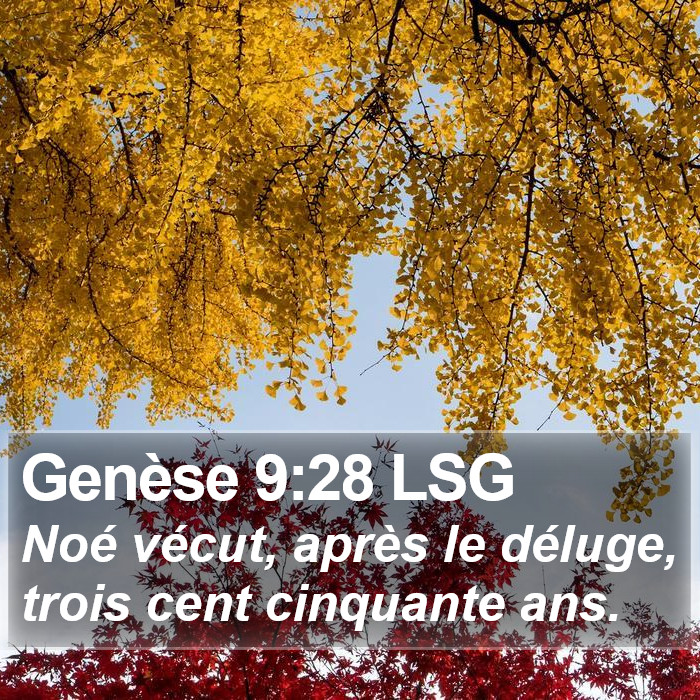 Genèse 9:28 LSG Bible Study