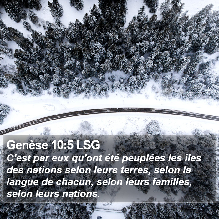 Genèse 10:5 LSG Bible Study