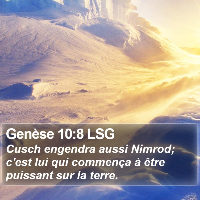 Genèse 10:8 LSG Bible Study