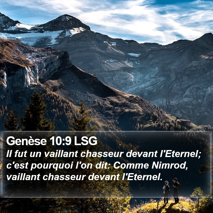 Genèse 10:9 LSG Bible Study