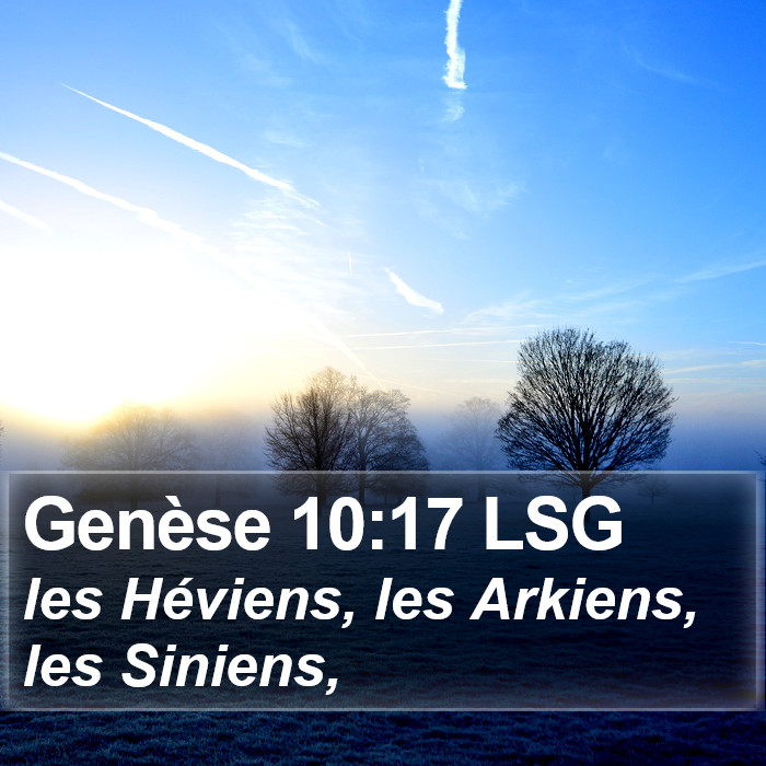 Genèse 10:17 LSG Bible Study