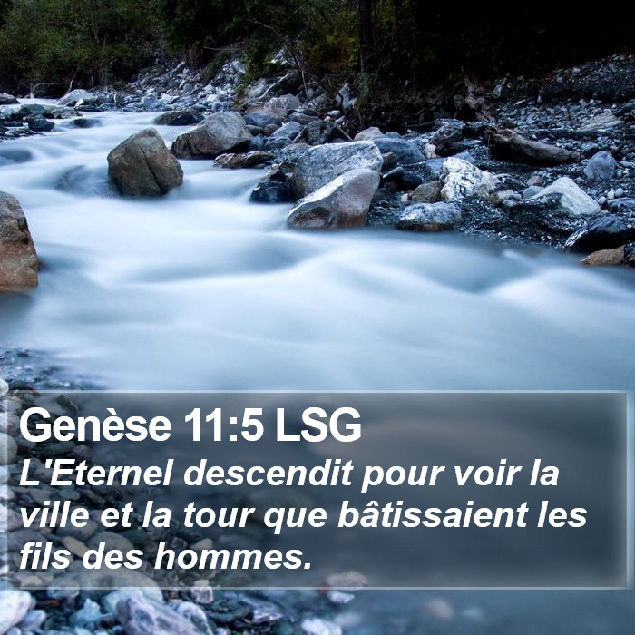 Genèse 11:5 LSG Bible Study