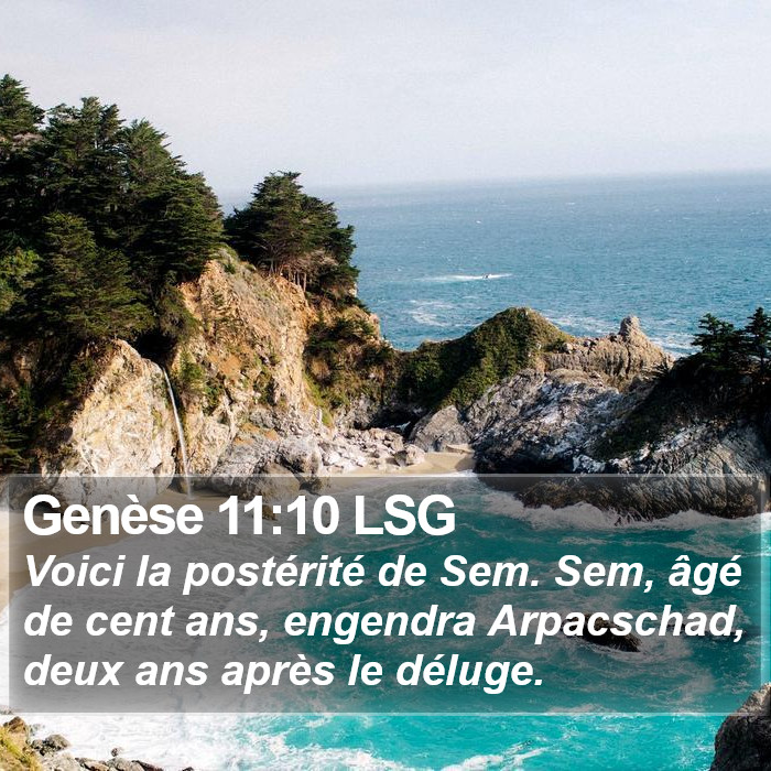 Genèse 11:10 LSG Bible Study