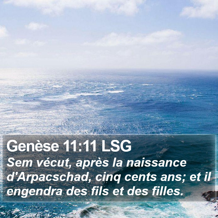 Genèse 11:11 LSG Bible Study