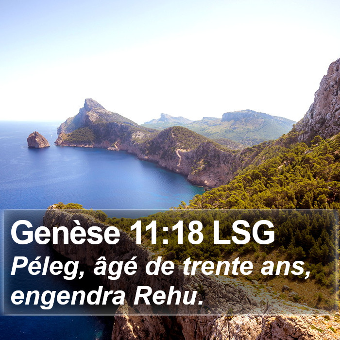 Genèse 11:18 LSG Bible Study