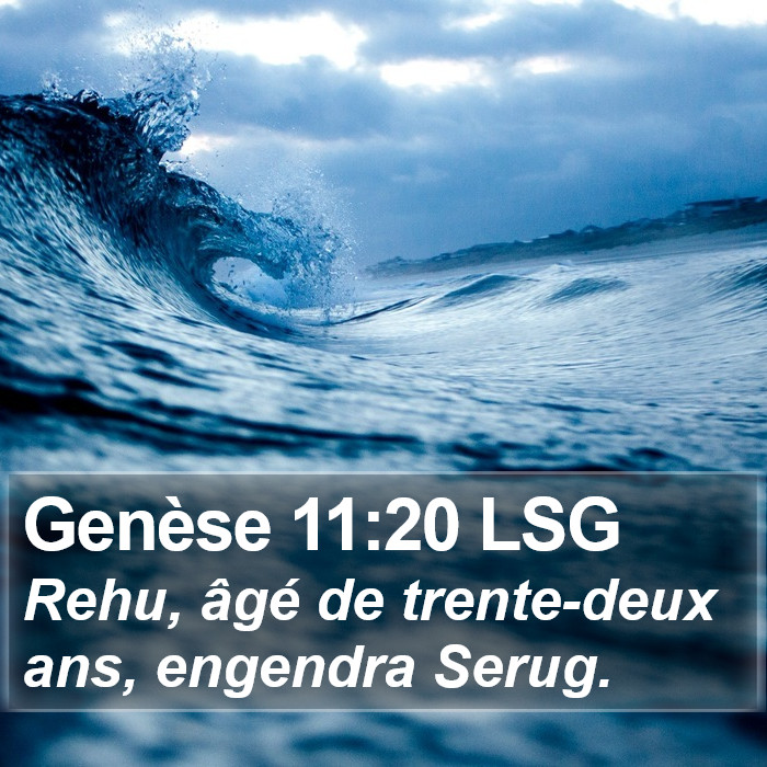 Genèse 11:20 LSG Bible Study