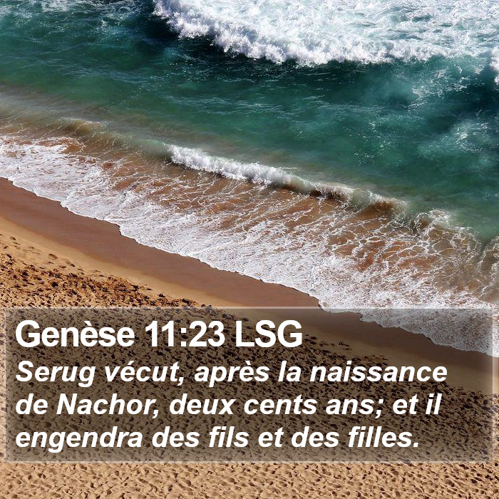 Genèse 11:23 LSG Bible Study