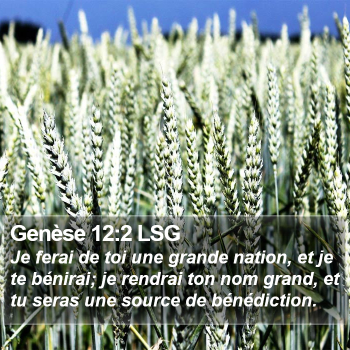 Genèse 12:2 LSG Bible Study