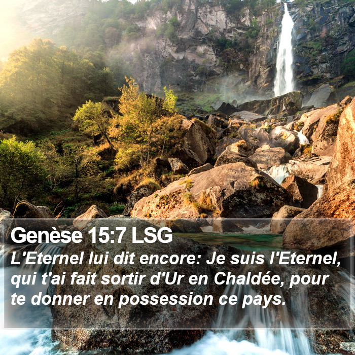 Genèse 15:7 LSG Bible Study