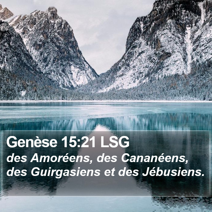 Genèse 15:21 LSG Bible Study