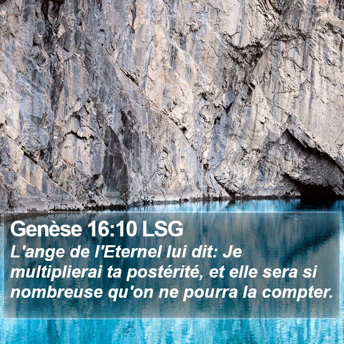 Genèse 16:10 LSG Bible Study