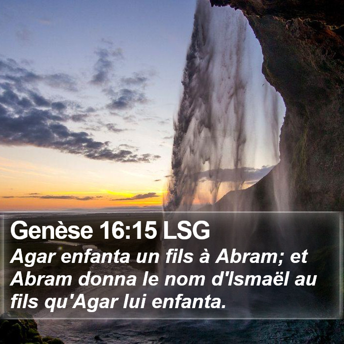 Genèse 16:15 LSG Bible Study