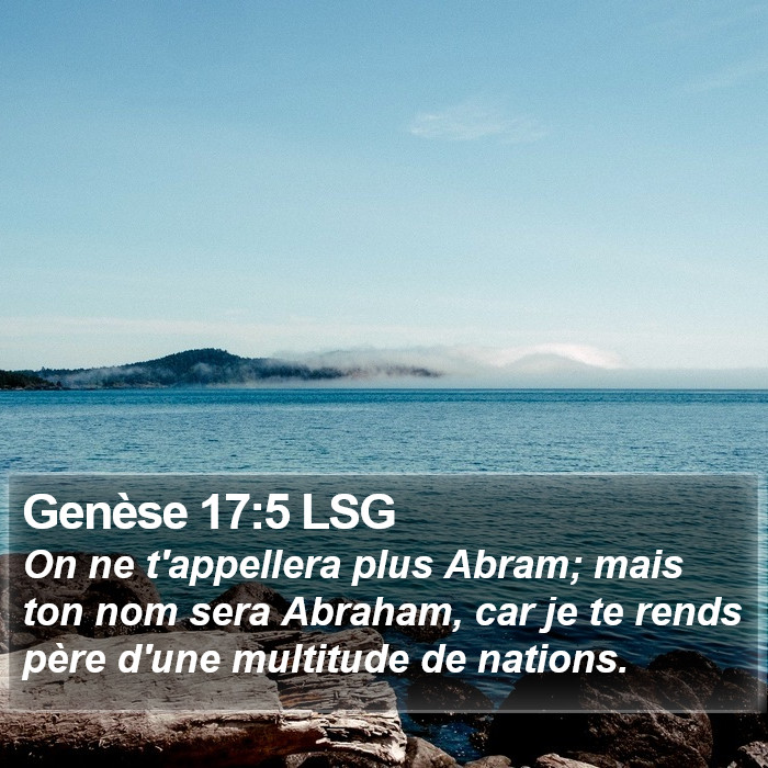 Genèse 17:5 LSG Bible Study