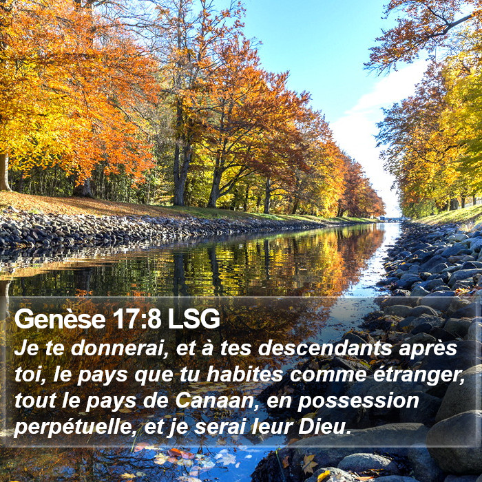 Genèse 17:8 LSG Bible Study
