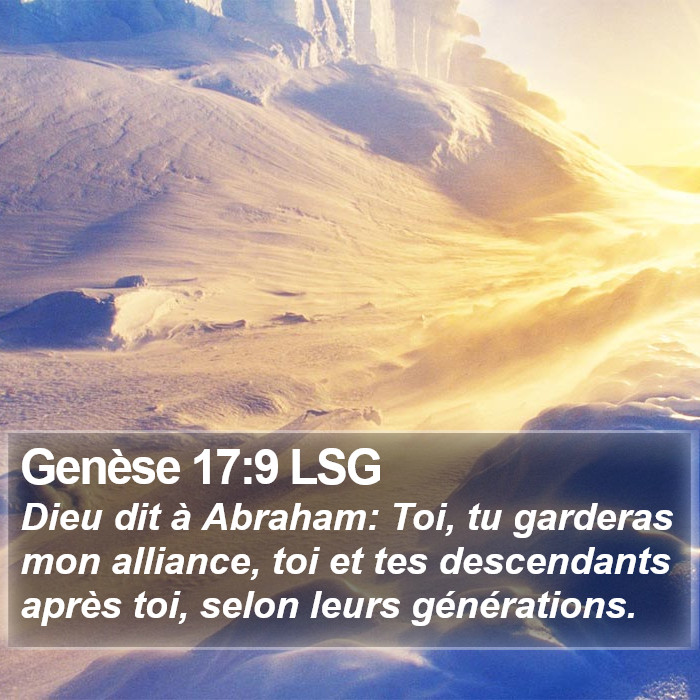 Genèse 17:9 LSG Bible Study