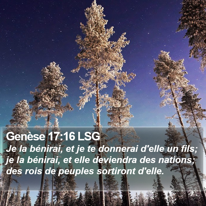 Genèse 17:16 LSG Bible Study